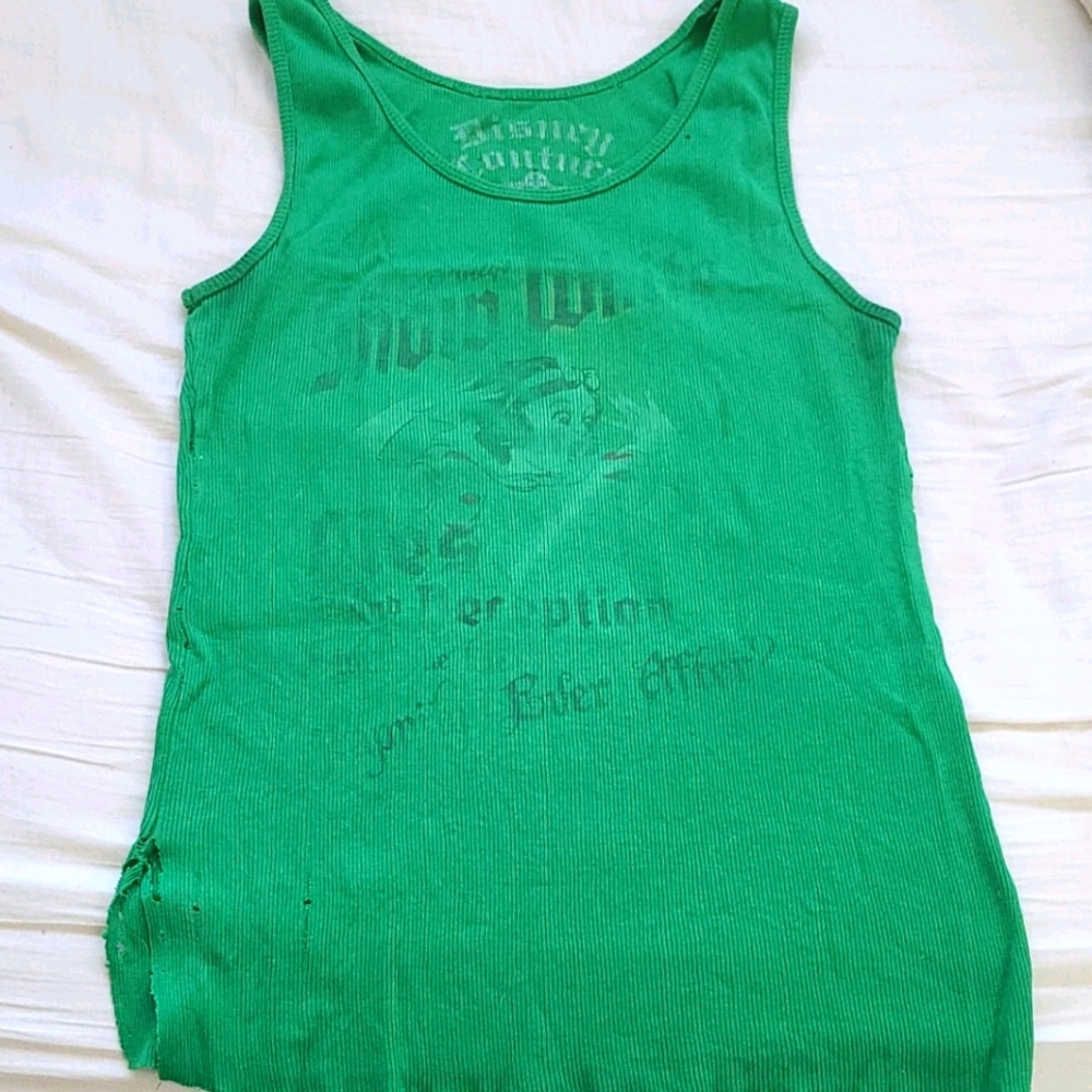 Distressed Disney Couture Snow White Tank